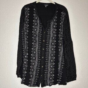 Lucky Brand Button Top Size 3X